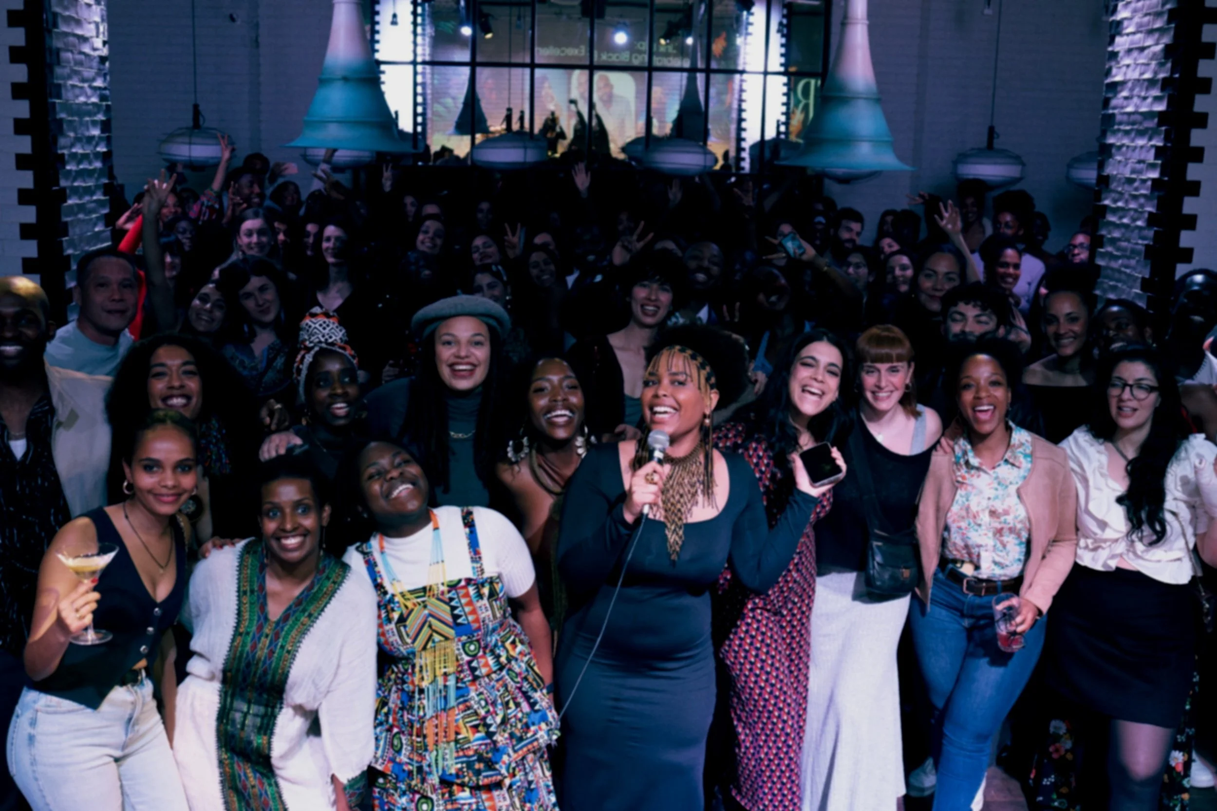 Group networking event with professionals building connections